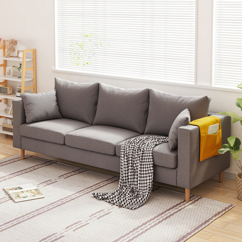 25" Wide Contemporary Sofa Bed Cushions Seating with Pillows