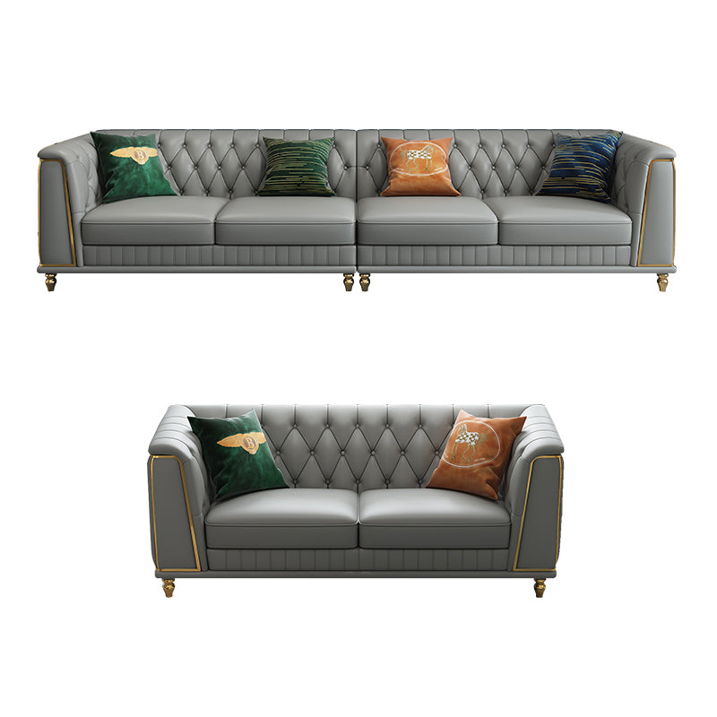 35"W Mid Century Modern Sofa Bed Cushions Seating with Pillows