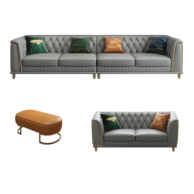 35"W Mid Century Modern Sofa Bed Cushions Seating with Pillows