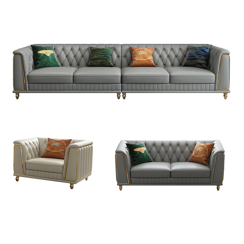 35"W Mid Century Modern Sofa Bed Cushions Seating with Pillows