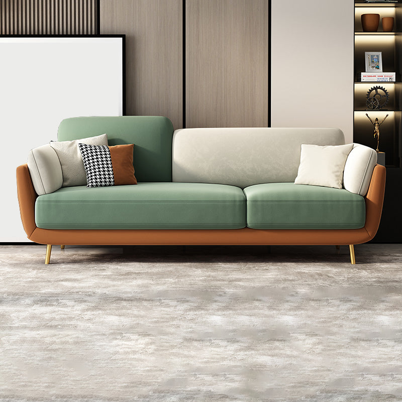 Scandinavian Hair Pin Legs Sofa Pillow Top Arm Seating for Apartment