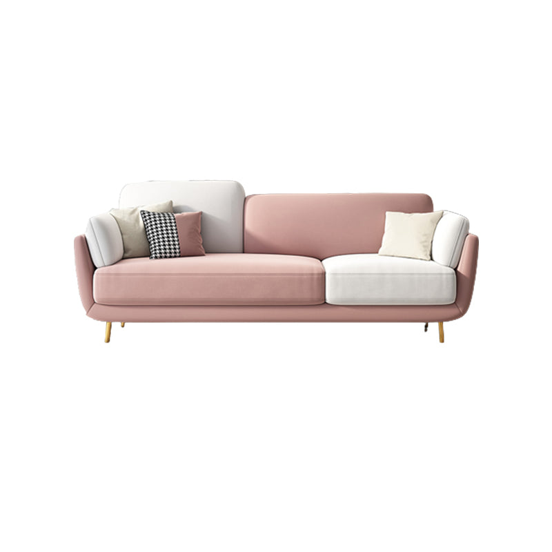 Scandinavian Hair Pin Legs Sofa Pillow Top Arm Seating for Apartment