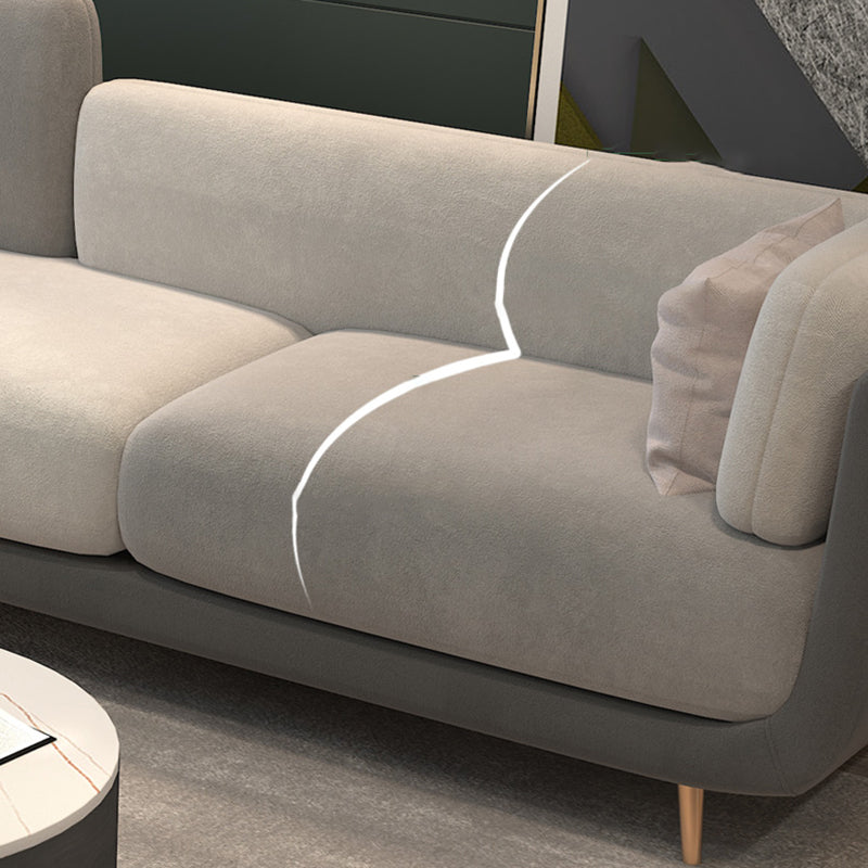 Scandinavian Hair Pin Legs Sofa Pillow Top Arm Seating for Apartment