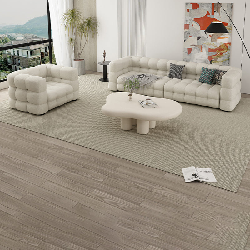 35" Wide Scandinavian Sofa Bed White Fabric Seating with Pillows