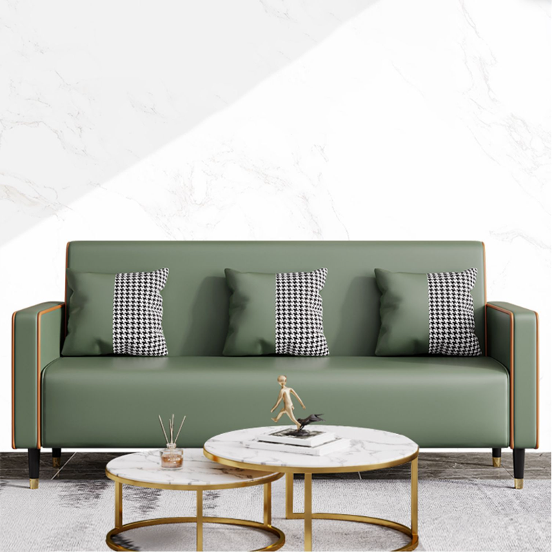 Glam Tight Back Square Arm Living Room 3 Seater Standard Seating