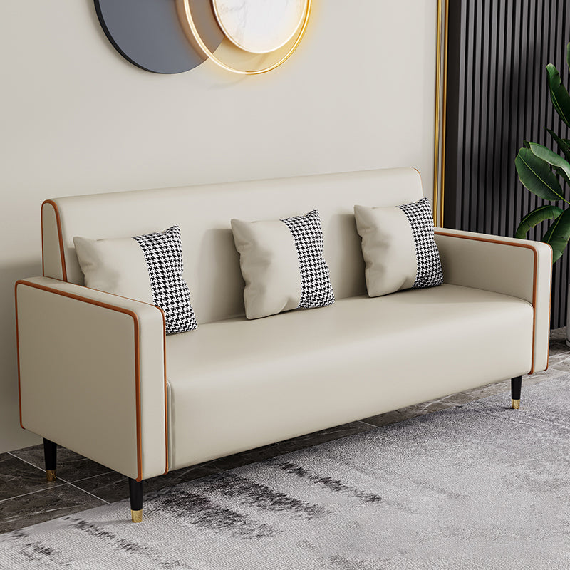 Glam Tight Back Square Arm Living Room 3 Seater Standard Seating