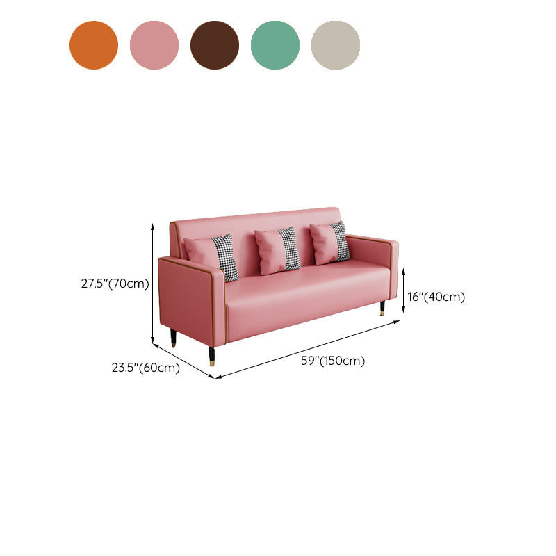 Glam Tight Back Square Arm Living Room 3 Seater Standard Seating