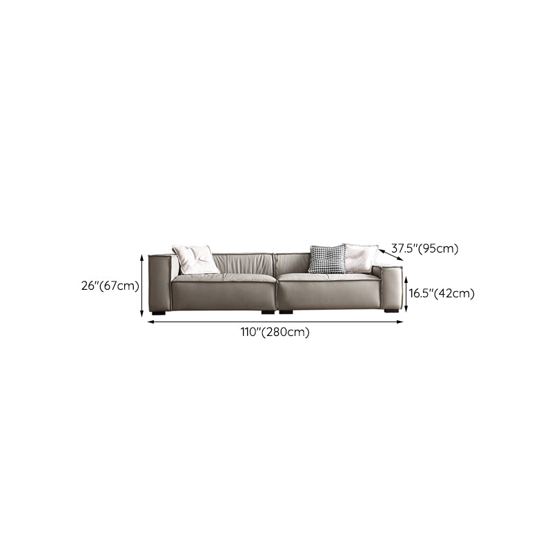26"H Industrial Sofa Bed White Cushions Seating with Pillows