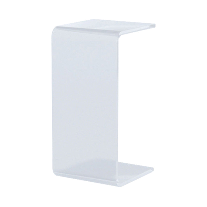 Modernistic Plastic Square Side End Table Modern Sled Sofa Side Accent Table