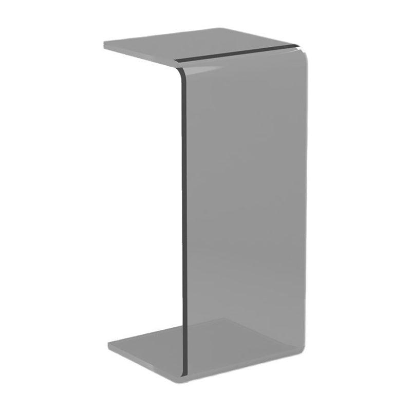 Modernistic Plastic Square Side End Table Modern Sled Sofa Side Accent Table