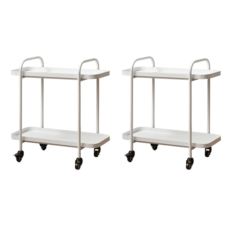 Tray Top Double Tier End Table Rectangular End Slide Table with Storage