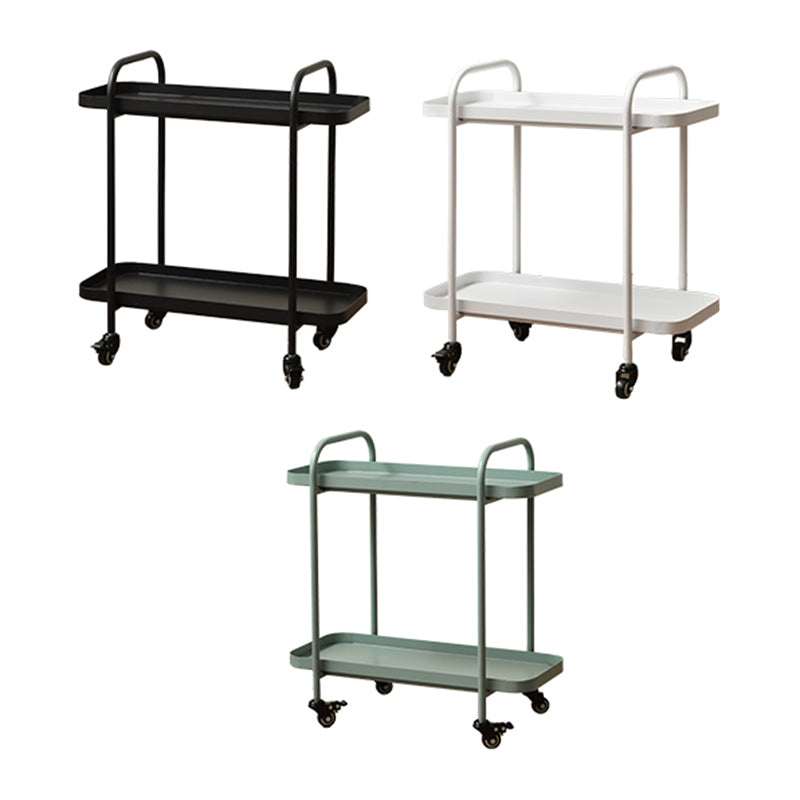 Tray Top Double Tier End Table Rectangular End Slide Table with Storage