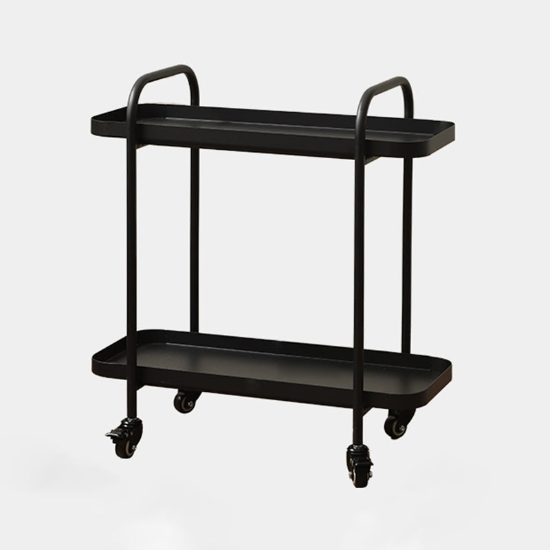 Tray Top Double Tier End Table Rectangular End Slide Table with Storage