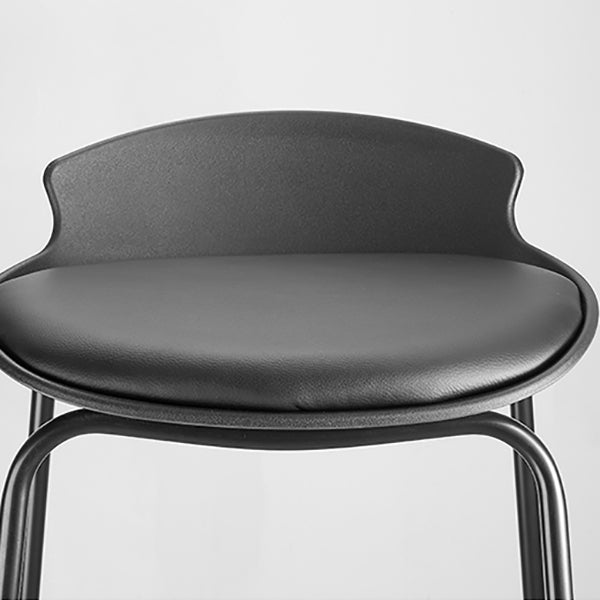 Modern Style Counter Stool Faux Leather Counter-height Stool for Indoor