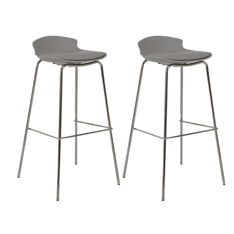 Modern Style Counter Stool Faux Leather Counter-height Stool for Indoor