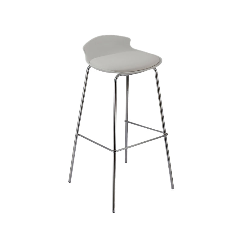 Modern Style Counter Stool Faux Leather Counter-height Stool for Indoor