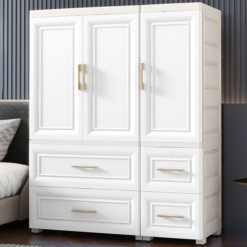 White Storage Cabinet with Drawers Contemporary Plastic Cabinet