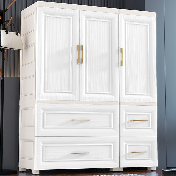 White Storage Cabinet with Drawers Contemporary Plastic Cabinet