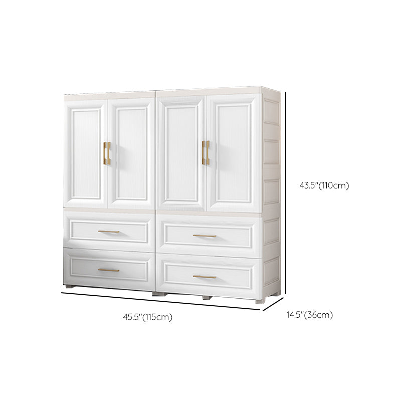 White Storage Cabinet with Drawers Contemporary Plastic Cabinet