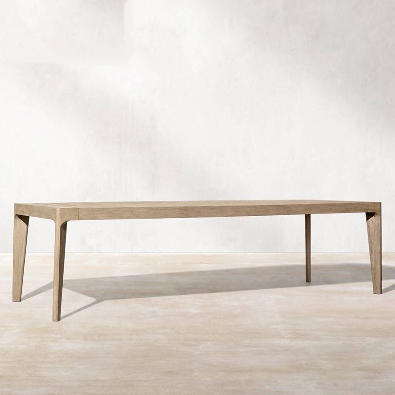 Solid Wood Wood Dining Set Rectangular 1/5/7/9 Pieces Dining Set