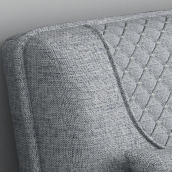 Armless Chaise Lounge Couch Adjustable Gears Chaise with Polyester Blend