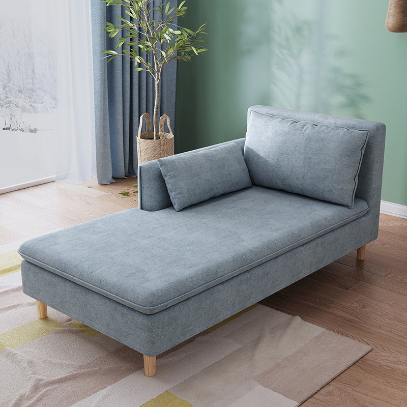 Modern Fabric Chaise Solid Wood Chaise Lounge Couch with One Armed