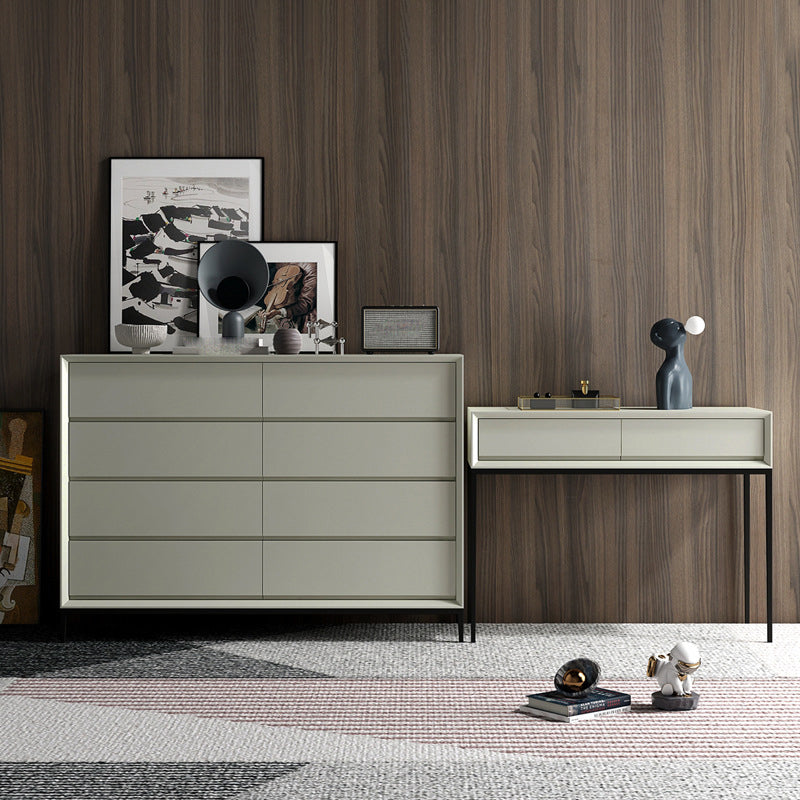 Wooden Storage Chest Modern Dresser with 3/4/5/8 Drawers , 15.6 Inch Width