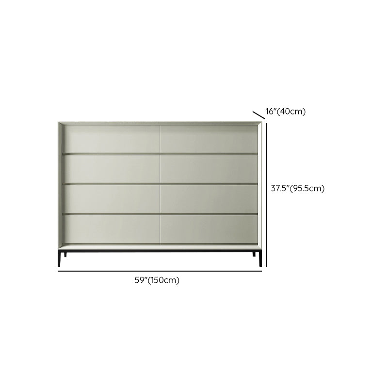 Wooden Storage Chest Modern Dresser with 3/4/5/8 Drawers , 15.6 Inch Width