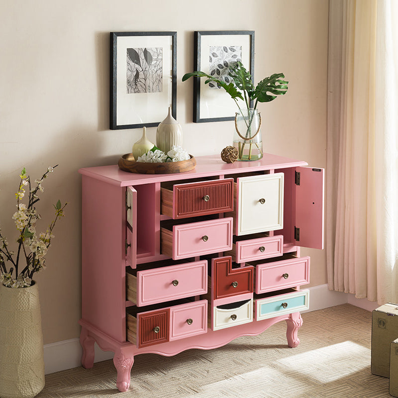 Traditional Storage Chest Solid Wood Dresser with 7/9 Drawers