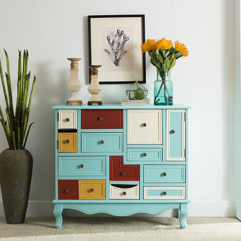 Traditional Storage Chest Solid Wood Dresser with 7/9 Drawers