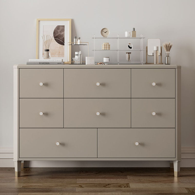 Classic Glam Storage Chest Solid Wood Dresser with 6/8/10 Drawers