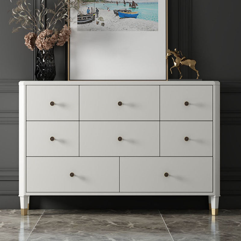 Classic Glam Storage Chest Solid Wood Dresser with 6/8/10 Drawers