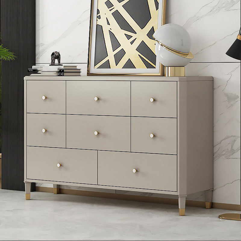 Classic Glam Storage Chest Solid Wood Dresser with 6/8/10 Drawers
