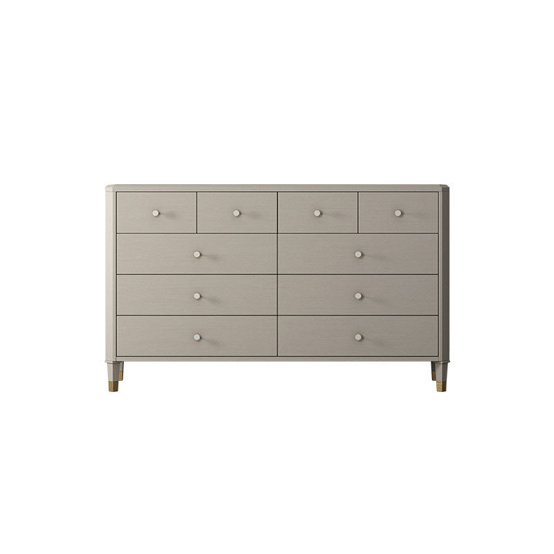 Classic Glam Storage Chest Solid Wood Dresser with 6/8/10 Drawers