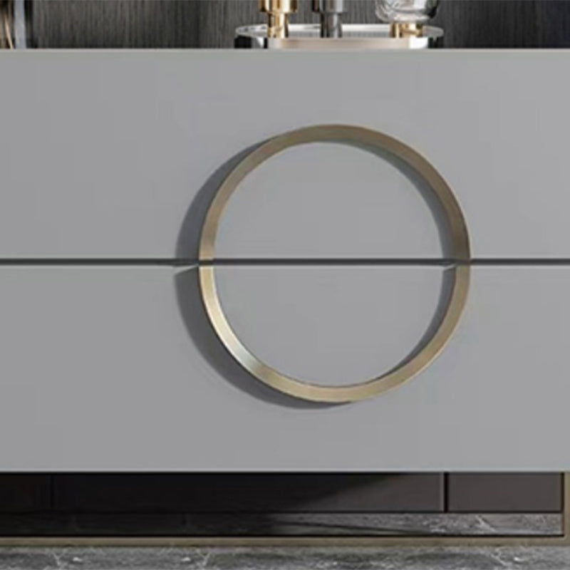 Classic Glam Combo Dresser Birch Storage Chest Dresser for Bedroom