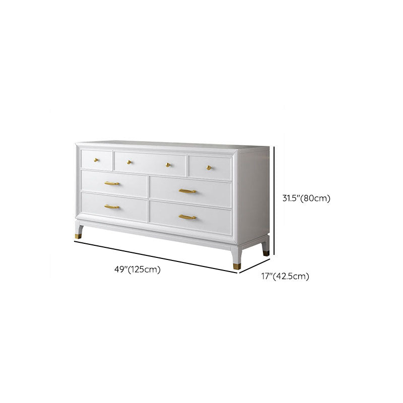 17.55-inch W Classic Glam Storage Chest Solid Wood Dresser with 5/7/9 Drawers