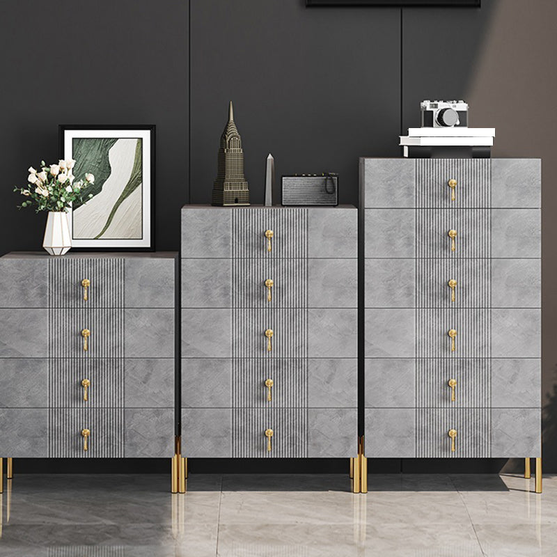 Contemporary Glam Double Dresser Wood Storage Chest Dresser for Home Office