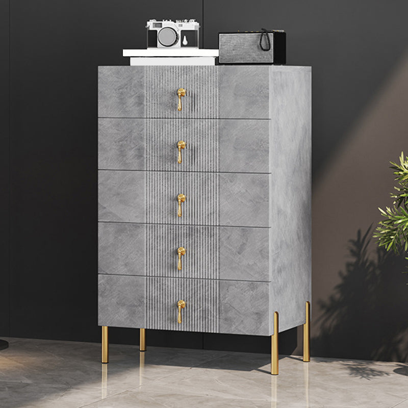 Contemporary Glam Double Dresser Wood Storage Chest Dresser for Home Office