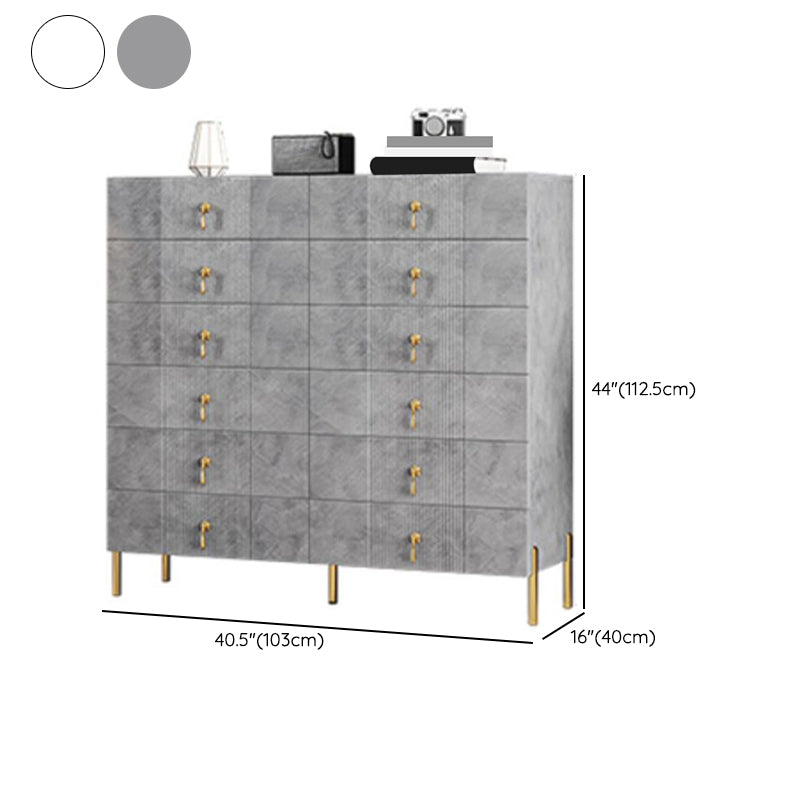 Contemporary Glam Double Dresser Wood Storage Chest Dresser for Home Office