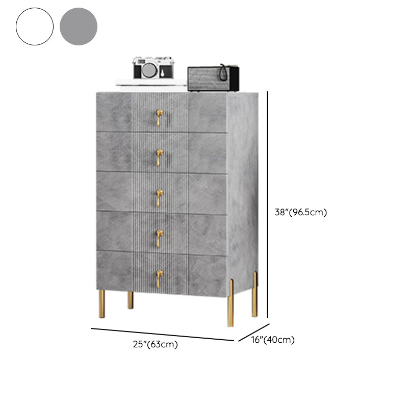 Contemporary Glam Double Dresser Wood Storage Chest Dresser for Home Office