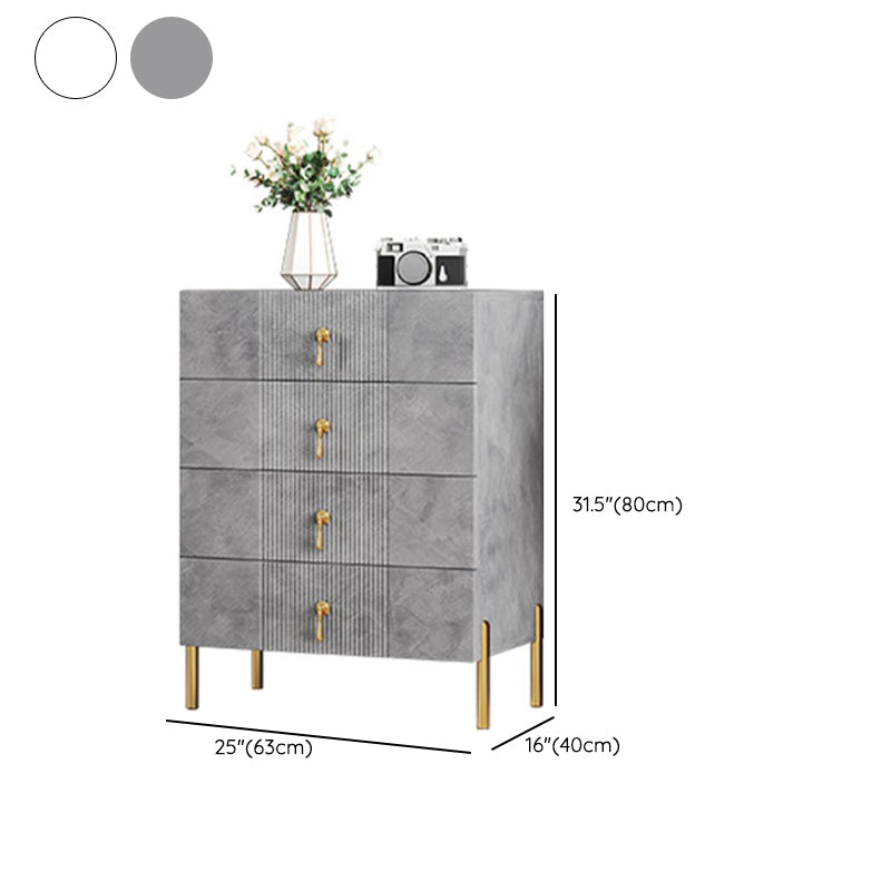 Contemporary Glam Double Dresser Wood Storage Chest Dresser for Home Office