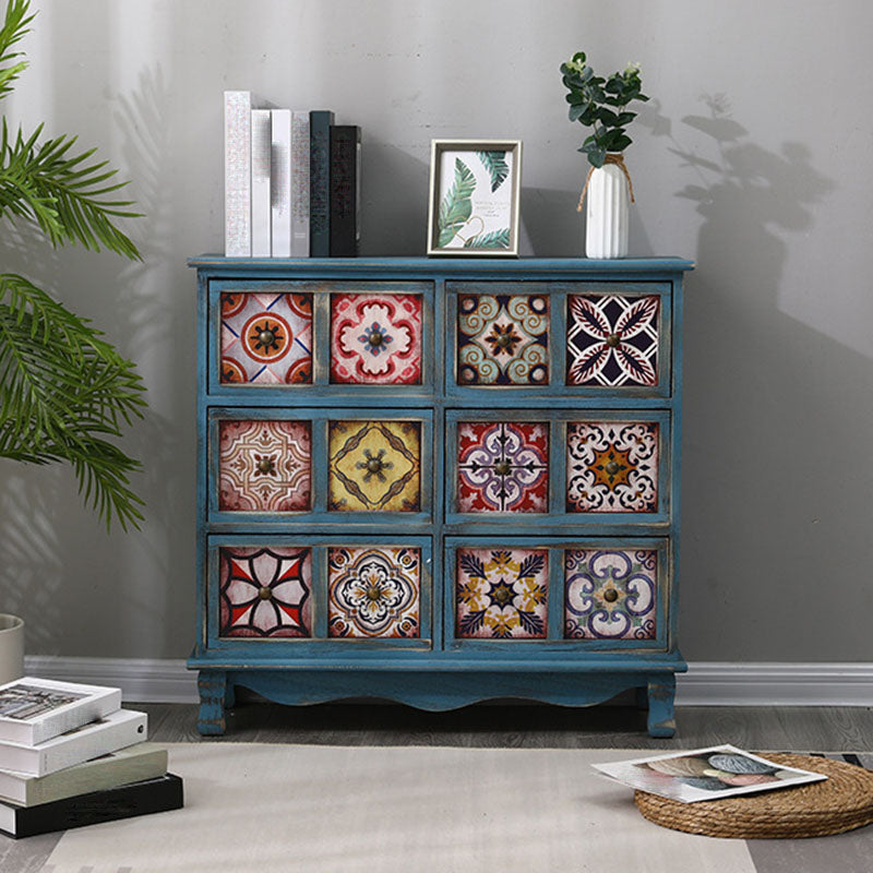 Coastal Storage Chest Solid Wood Dresser , 11.7/14.04 Inch Width