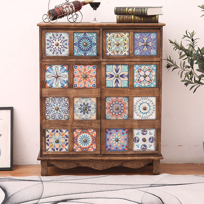 Coastal Storage Chest Solid Wood Dresser , 11.7/14.04 Inch Width