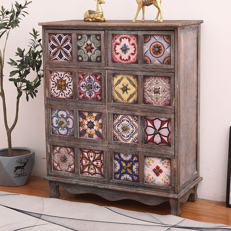 Coastal Storage Chest Solid Wood Dresser , 11.7/14.04 Inch Width