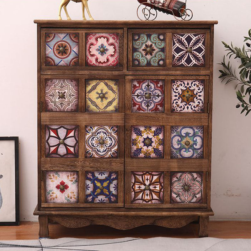 Coastal Storage Chest Solid Wood Dresser , 11.7/14.04 Inch Width