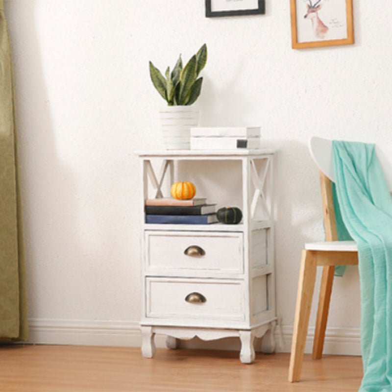 Coastal Storage Chest Solid Wood Dresser with 1/2/3/4 Drawers , 11.7 Inch Width