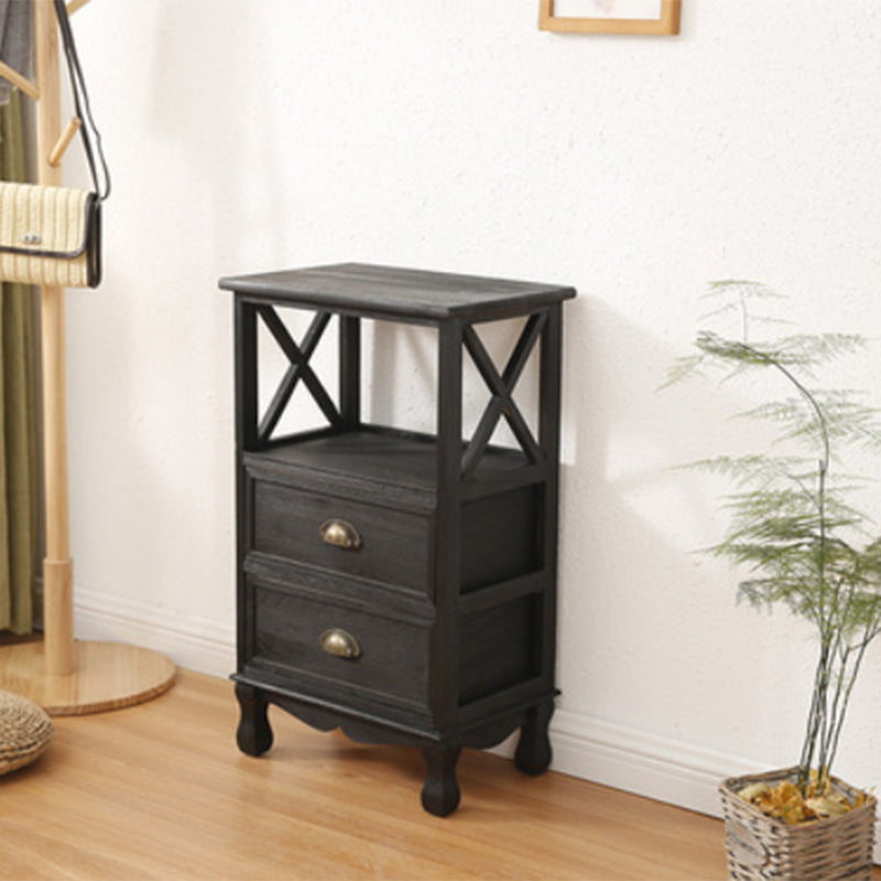 Coastal Storage Chest Solid Wood Dresser with 1/2/3/4 Drawers , 11.7 Inch Width