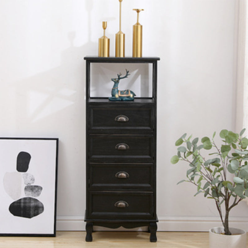 Coastal Storage Chest Solid Wood Dresser with 1/2/3/4 Drawers , 11.7 Inch Width