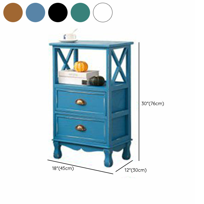 Coastal Storage Chest Solid Wood Dresser with 1/2/3/4 Drawers , 11.7 Inch Width