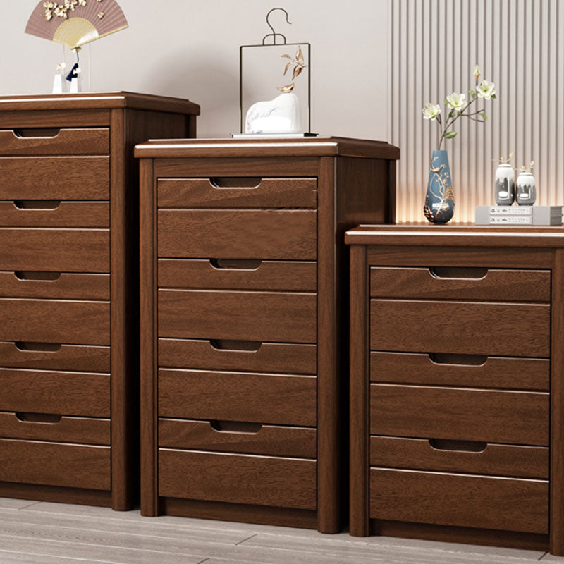 15.6 Inch Width Storage Chest Modern Solid Wood Dresser with 3/4/5 Drawers